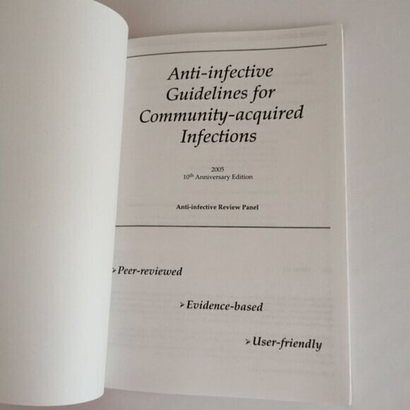 2005 Anti-Infective Guidelines Book Doctor Pharmacist Reference Medical Infect - Picture 5 of 9